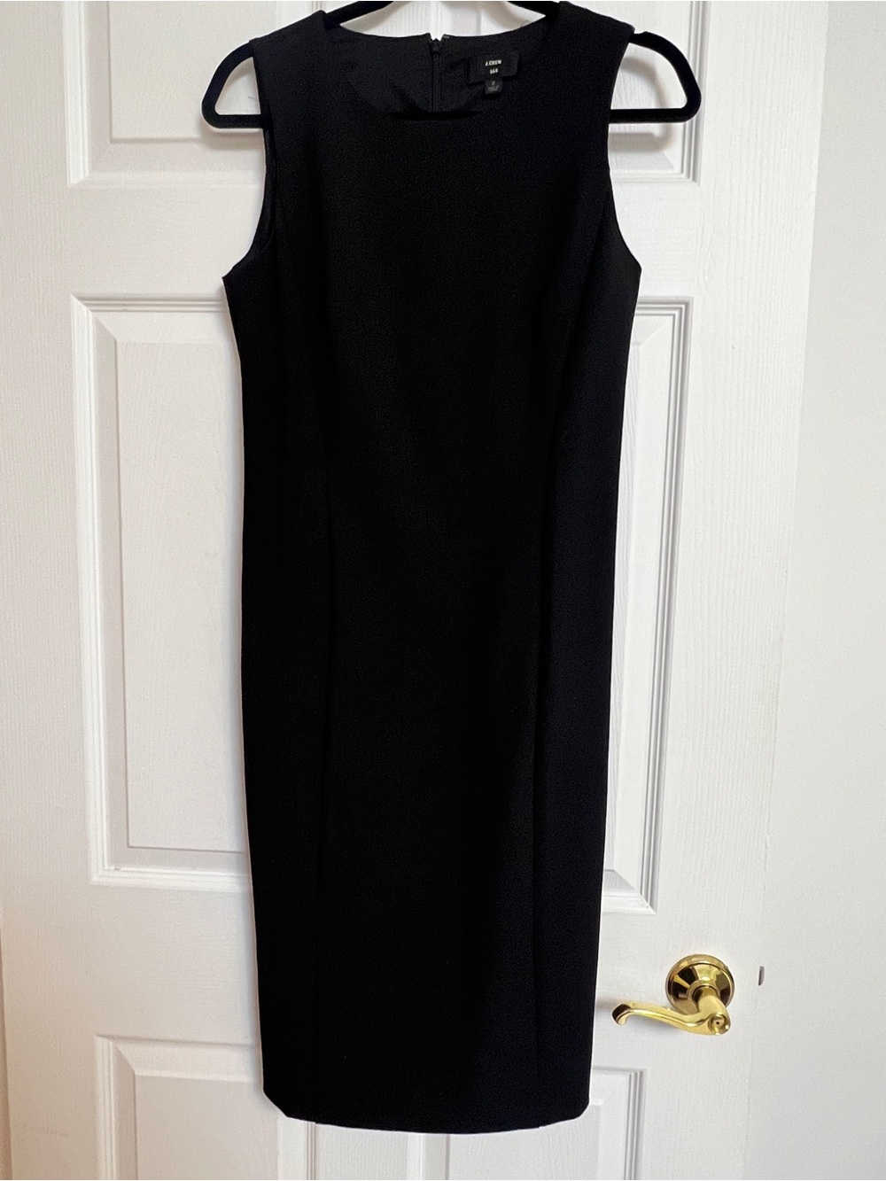 Jcrew 365 Classic Black Sleeveless Sheath Dress size 2